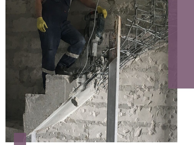 Демонтаж металлических и бетонных лестниц в Туле