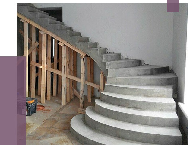 Изготовление бетонных лестниц под ключ в Туле от 19830 руб. | ПРОЛЁТ-Тул