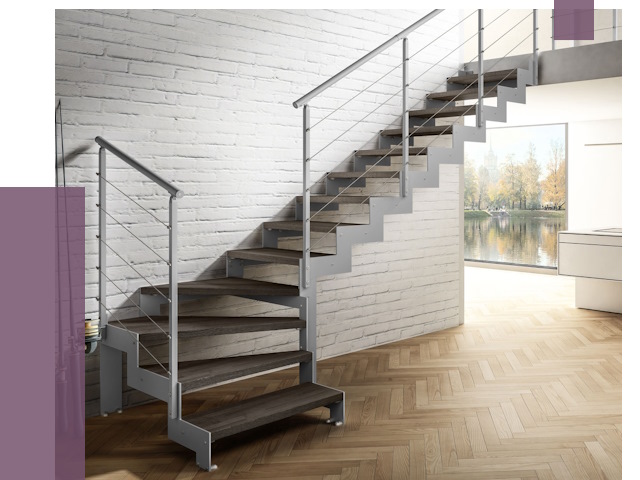 Г-образные лестницы под ключ в Туле от 36863 руб. | ПРОЛЁТ-Тул