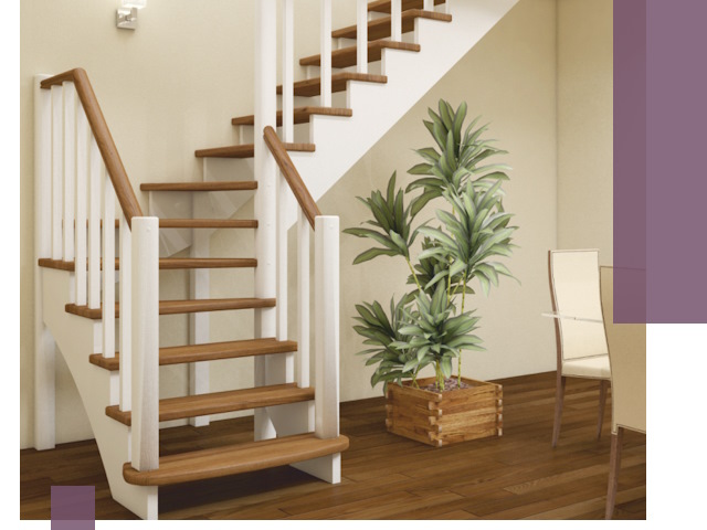 Г-образные лестницы под ключ в Туле — изготовление и монтаж