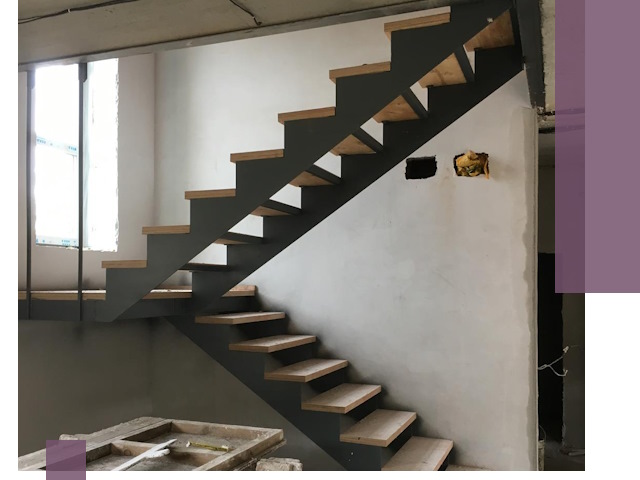 Изготовление лестниц на металлокаркасе в Туле от производителя