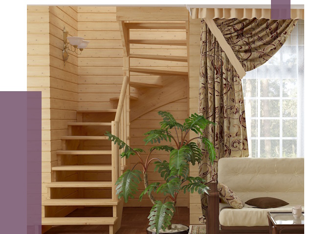 Лестницы для дачи в Туле от 75505 руб.  | ПРОЛЁТ-Тул