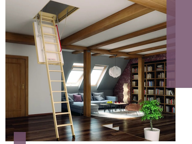 Чердачные лестницы под ключ в Туле: изготовление и монтаж