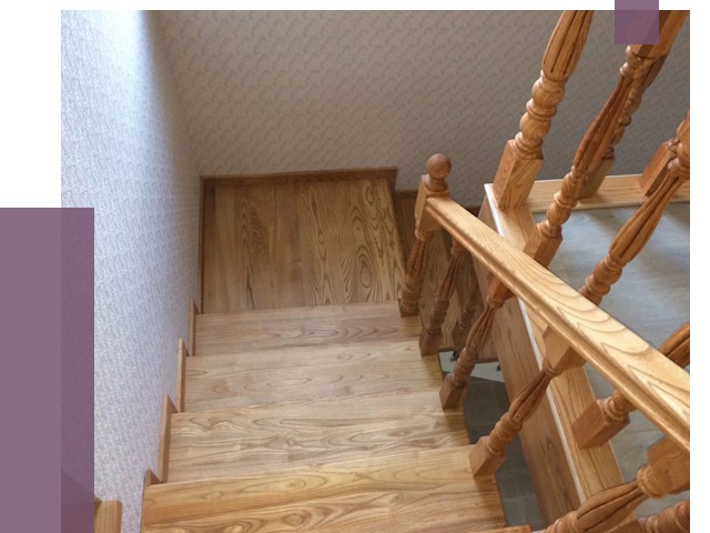 Сосновые лестницы в Туле под ключ от 8034 руб.  | ПРОЛЁТ-Тул