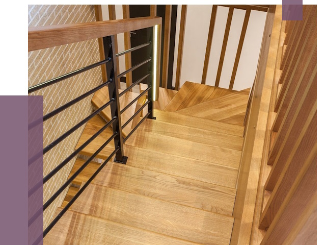 Лестницы из ясеня в Туле под ключ от 9966 руб. 