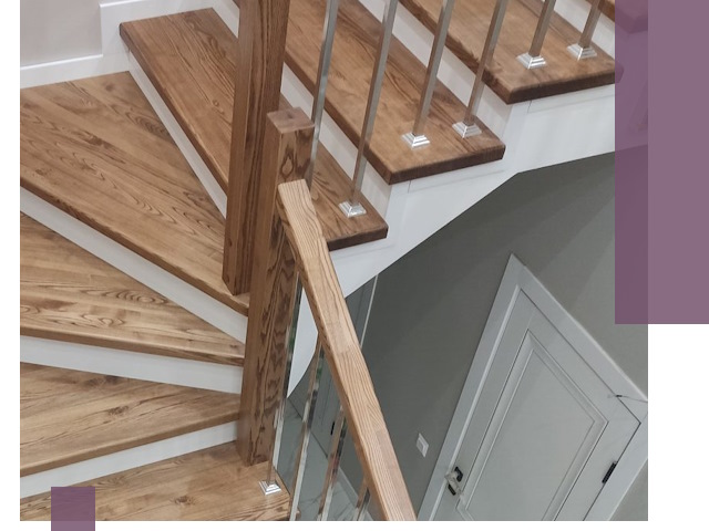 Обшивка металлических лестниц под ключ в Туле