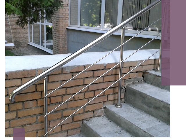 Перила из нержавеющей стали высокого качества в Туле