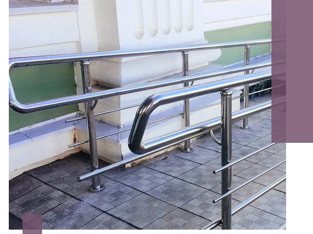 Ограждения пандусов из металла и нержавейки в Туле