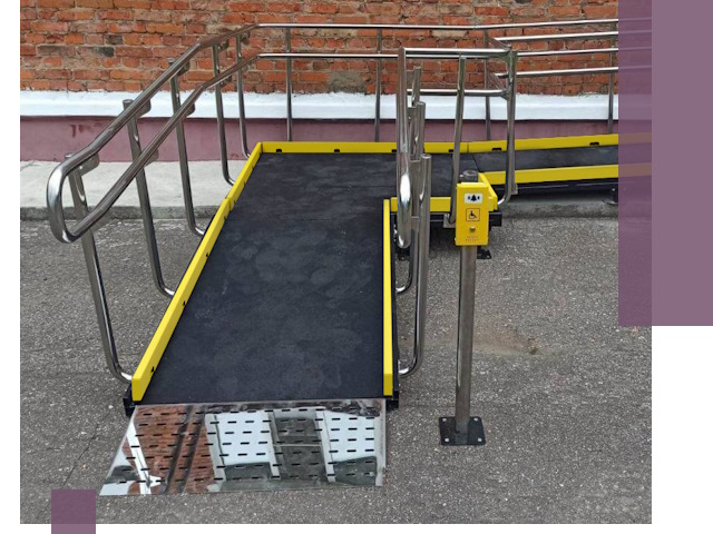 Изготовление наклонных пандусов для инвалидов в Туле