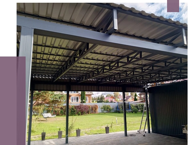 Монтаж навесов в Туле от 7322 руб. — установка навеса | ПРОЛЁТ-Тул