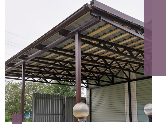 Навесы под ключ в Туле: изготовление, монтаж и гарантия