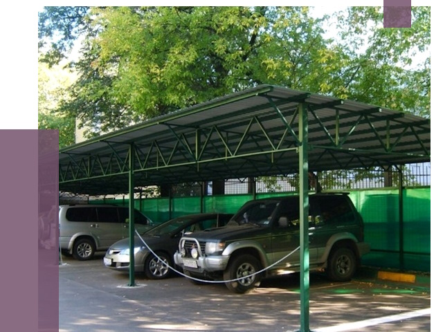 Навесы для парковки в Туле от 79827 руб. заказать | ПРОЛЁТ-Тул