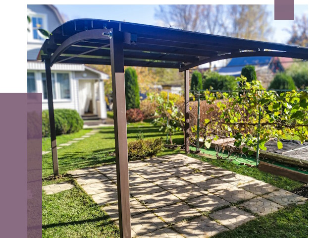 Навесы для дачи в Туле от 12660 руб. под ключ — ПРОЛЁТ-Тул