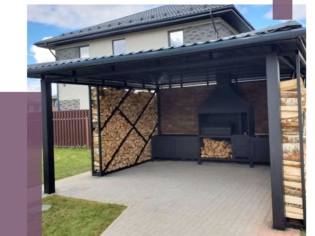 Навесы для барбекю в Туле от 12660 руб. под ключ | ПРОЛЁТ-Тул