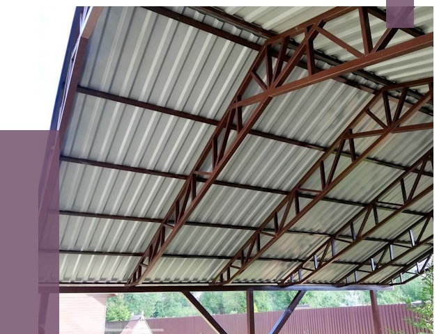 Навесы из профнастила в Туле от 7322 руб. | ПРОЛЁТ-Тул