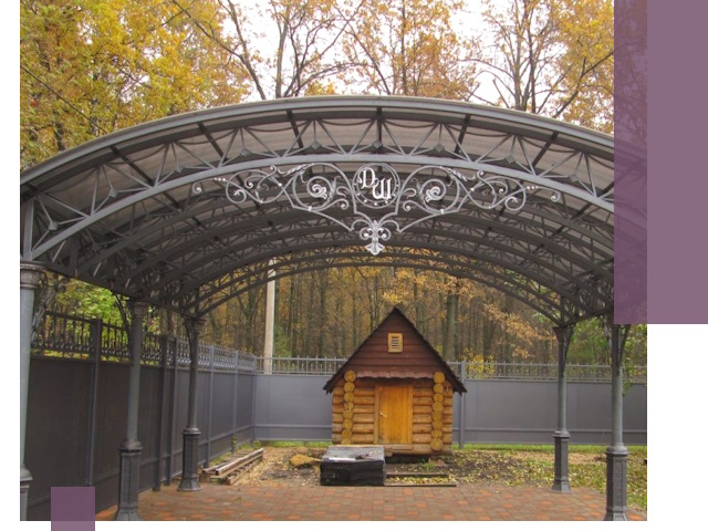 Кованые навесы премиум-класса под заказ в Туле