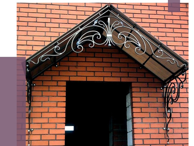 Металлические козырьки в Туле от 10627 руб. 