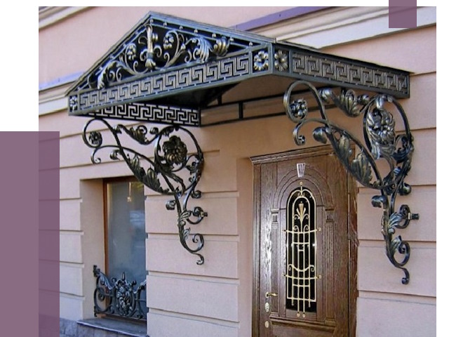 Кованые козырьки в Туле под ключ от 12660 руб. — ПРОЛЁТ