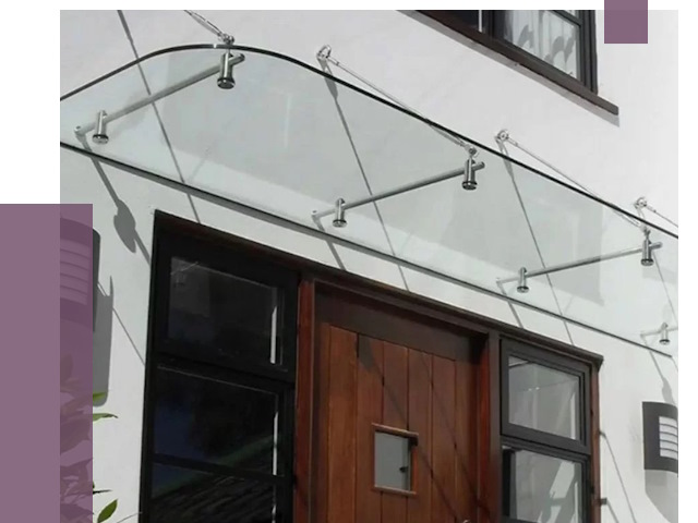 Стеклянные козырьки в Туле от 18813 руб. | ПРОЛЁТ-Тул