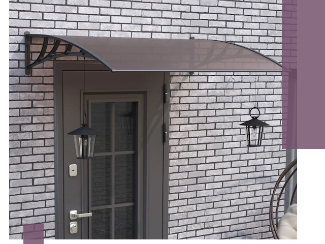 Недорогие козырьки и навесы под ключ в Туле