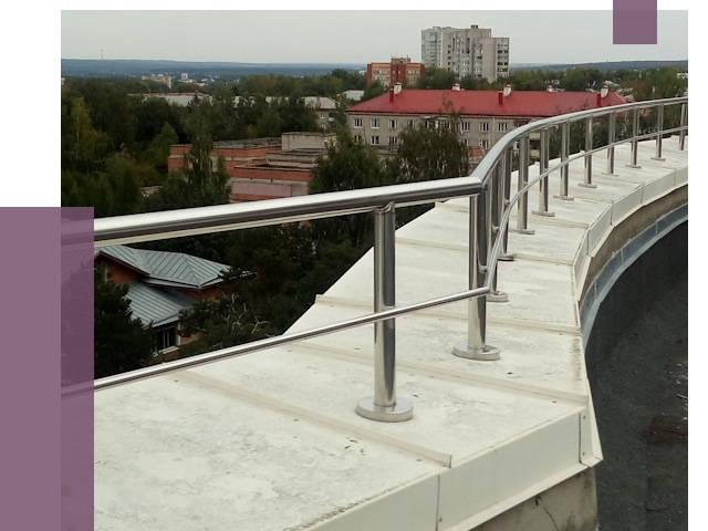 Парапеты и ограждения кровли в Туле от 4932 руб. 