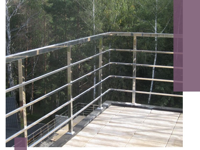 Парапеты из нержавеющей стали в Туле — изготовление и монтаж