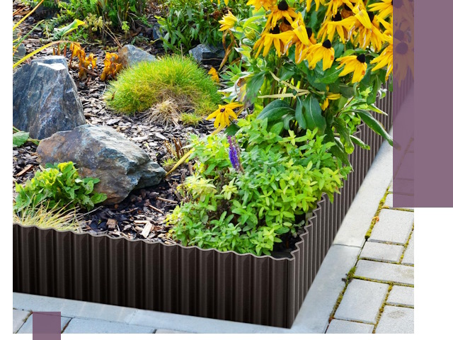 Металлические бордюры для клумб в Туле — производство и монтаж