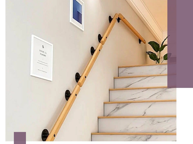 Поручни металлические и деревянные под ключ в Туле